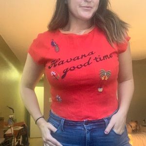 Free People Crop/ Mini Top